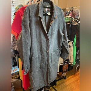 Brittania Faded Black Denim Women's Coat